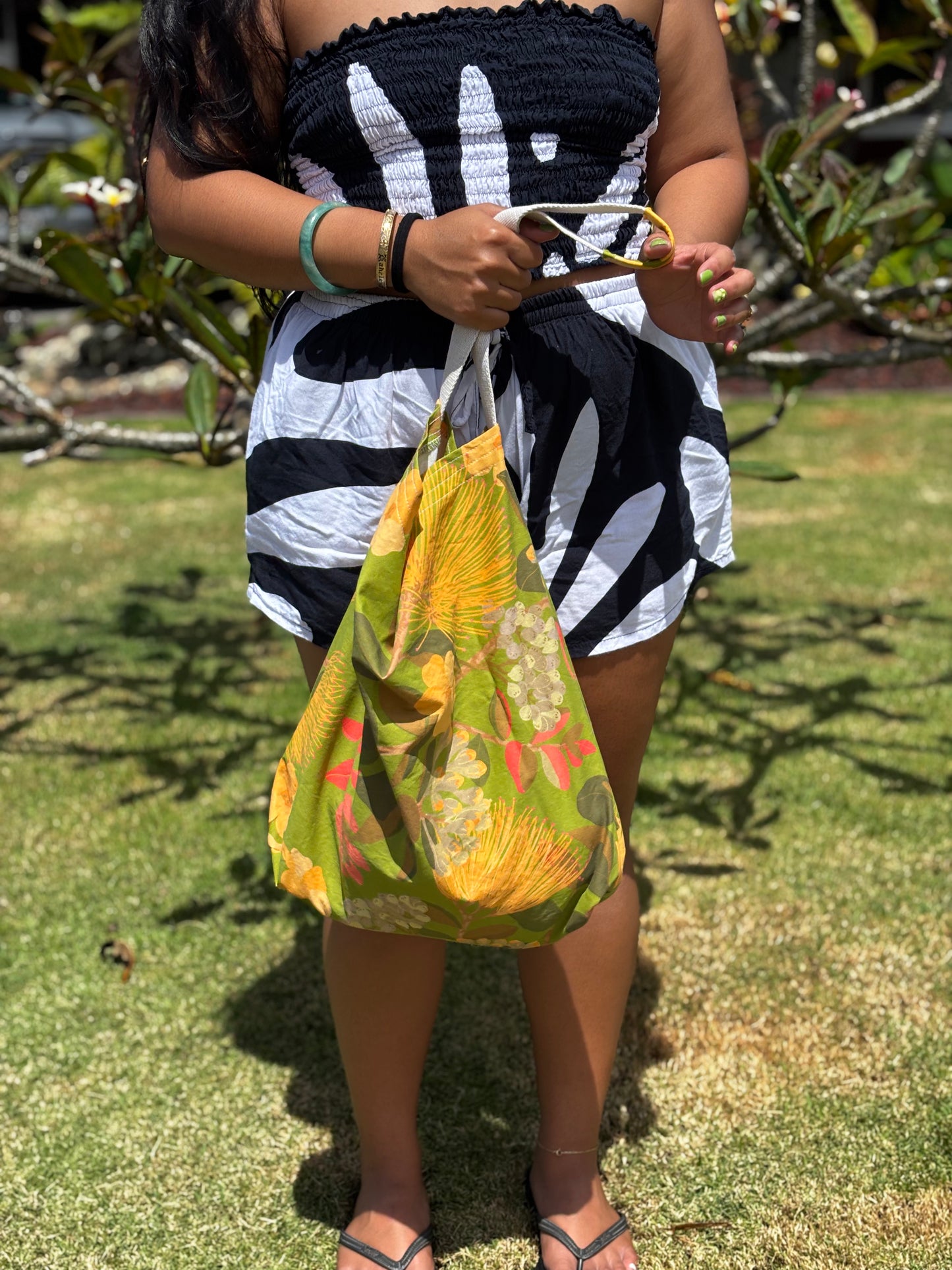Ohia Lehua Fold and Tuck Reusable Bag