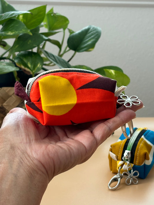 Trinket Pouches in Orange and Brown Shades