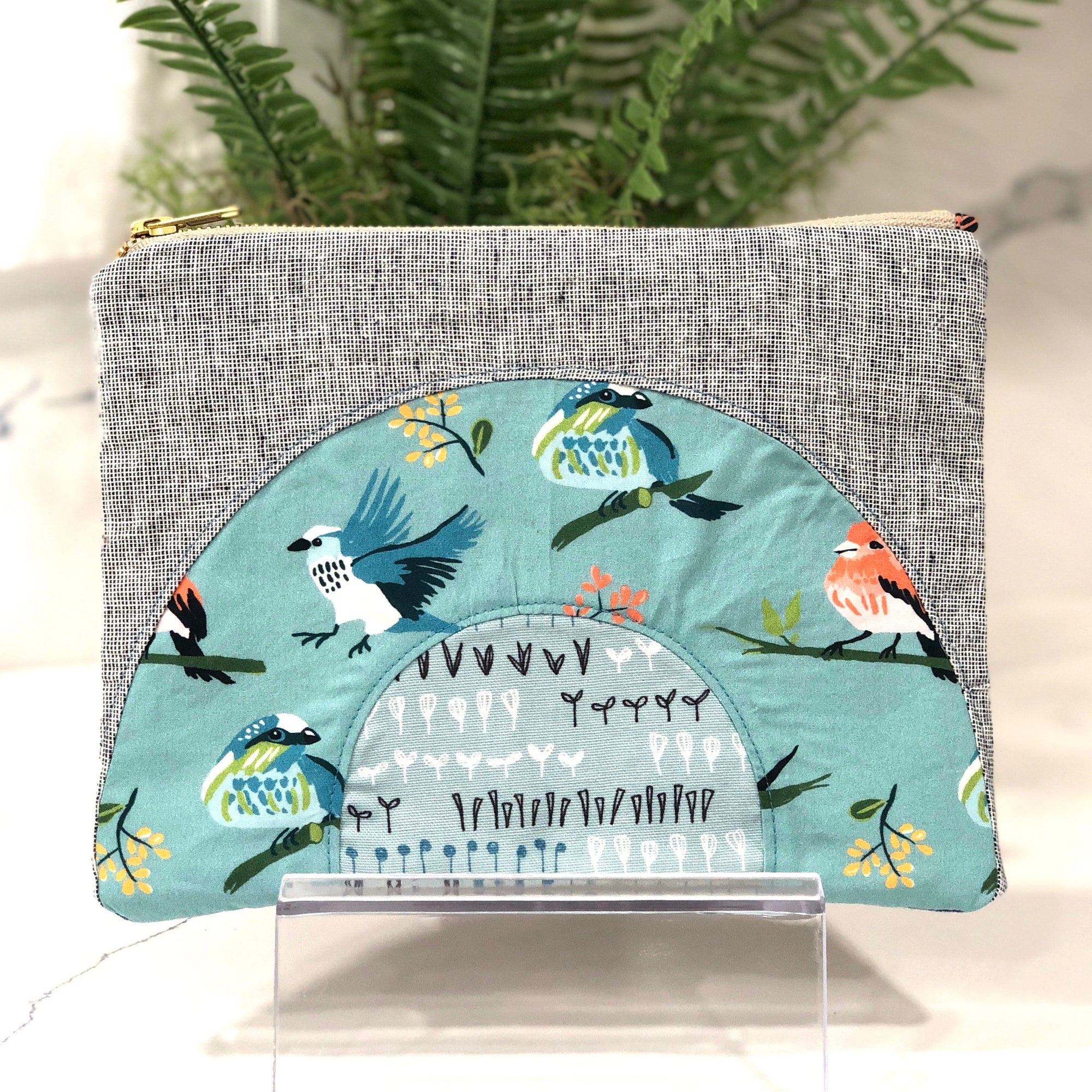 Charley Harper Birds 2, Over the Rainbow Zip Pouch