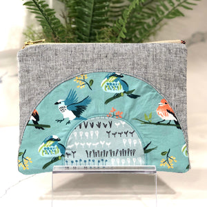 Charley Harper Birds 2, Over the Rainbow Zip Pouch