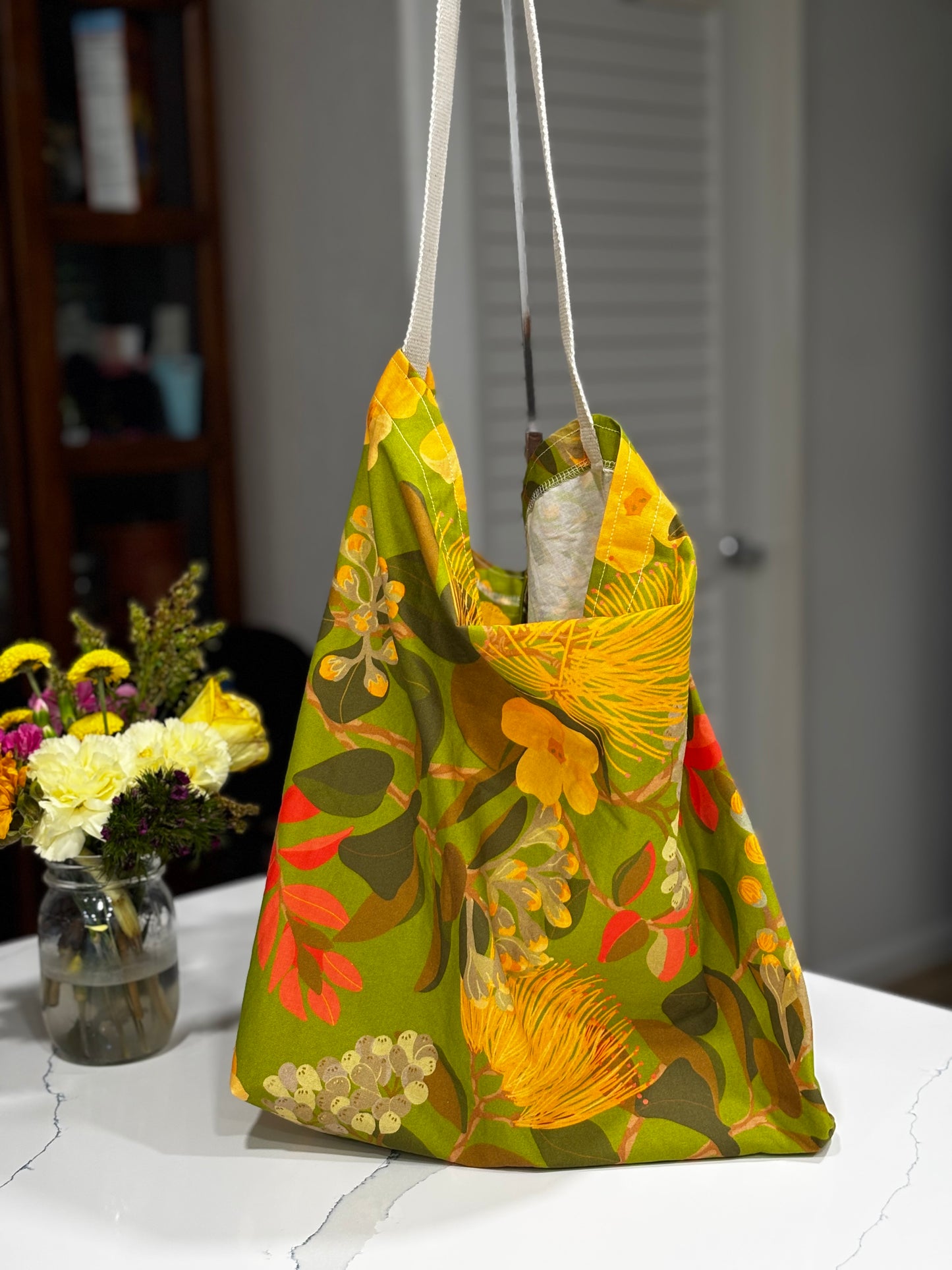 Ohia Lehua Fold and Tuck Reusable Bag