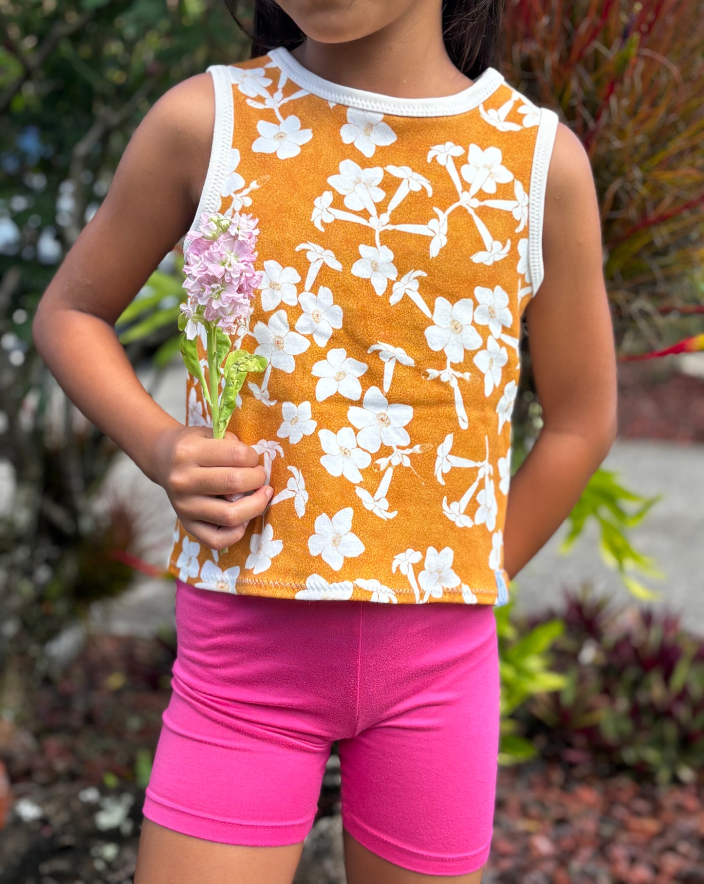 Puakenikeni Blossoms Kau'i Tank Top