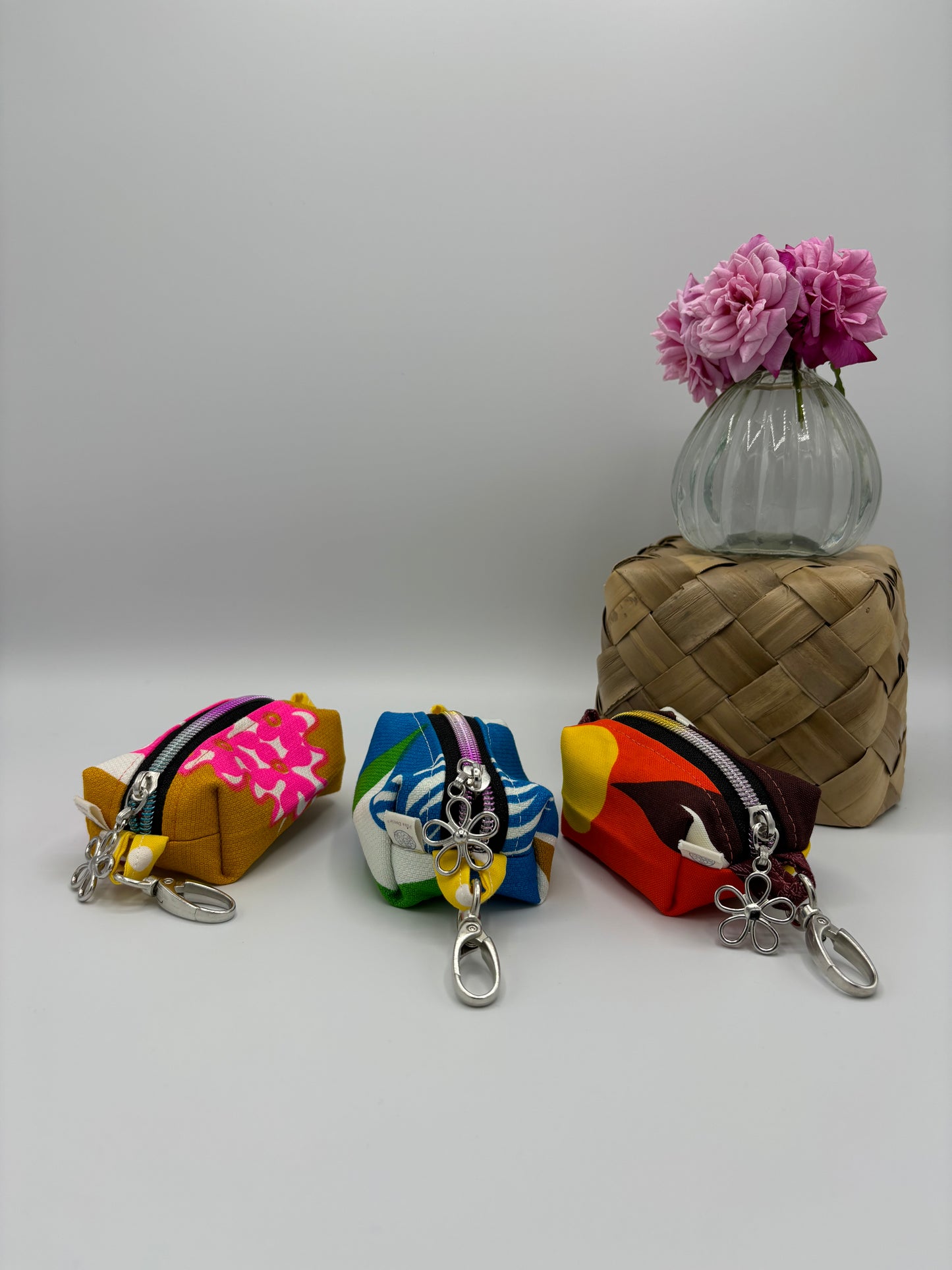 Trinket Pouches in Orange and Brown Shades