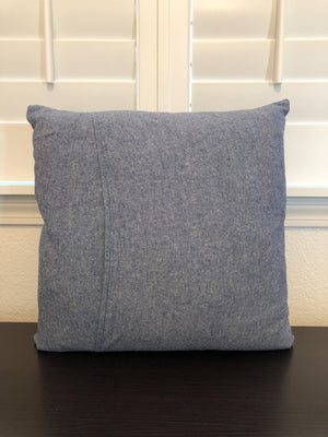 Blue Origami Pillow Cover