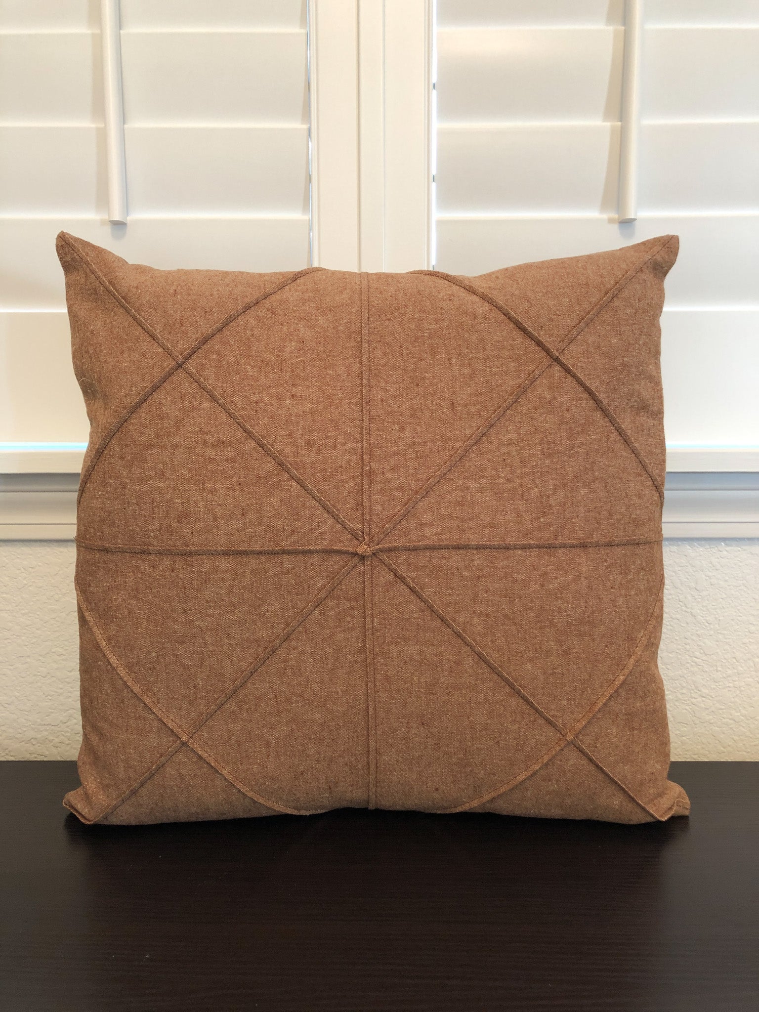 Nutmeg Origami Pillow Cover