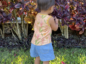Heliconia Flower tank top